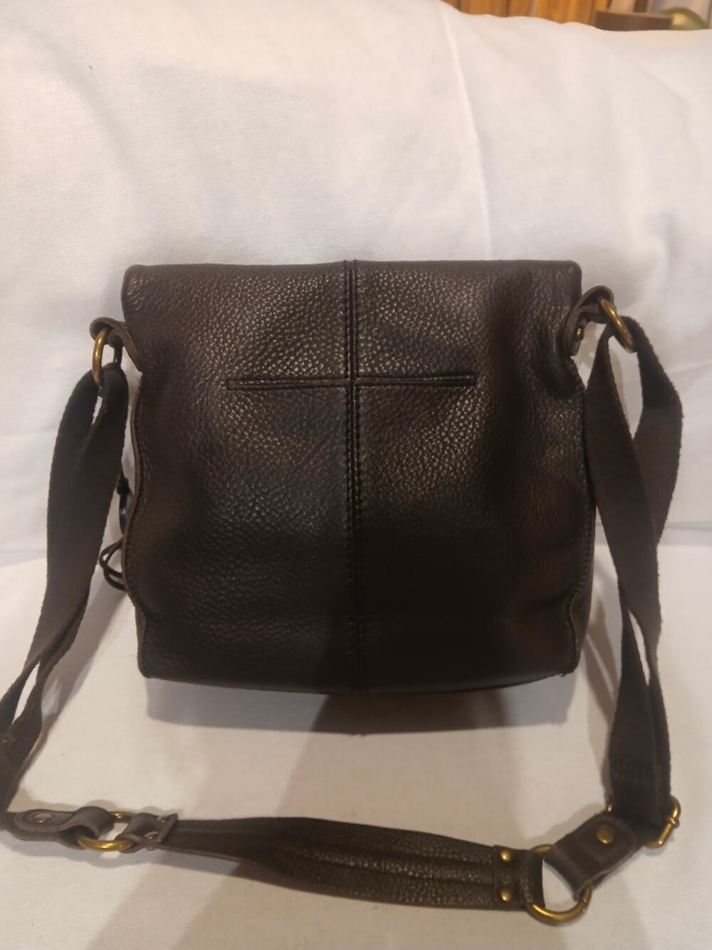 The Sak Crossbody Bag Leather Brown Pebbled Leather Silverlake - Picture 2 of 13